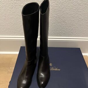 Brooks Brothers Black Over the Knee Boots